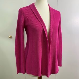 Eileen Fisher PS Cotton viscose silk cardigan pink